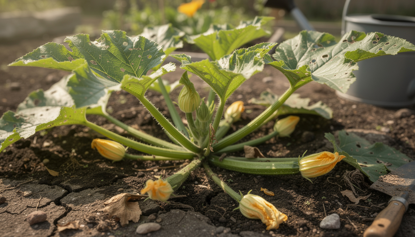 découvrez les raisons pour lesquelles vos courgettes ne produisent pas de fruits et apprenez les astuces pour améliorer la fructification de vos plantations.