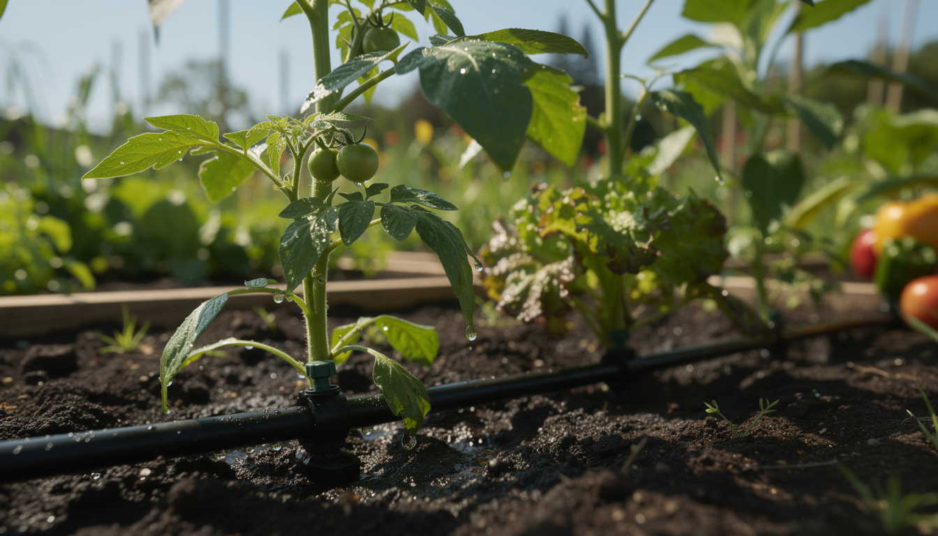 découvrez l'efficacité de l'arrosage goutte à goutte, une méthode économique et respectueuse de l'environnement pour optimiser l'arrosage de vos plantes.
