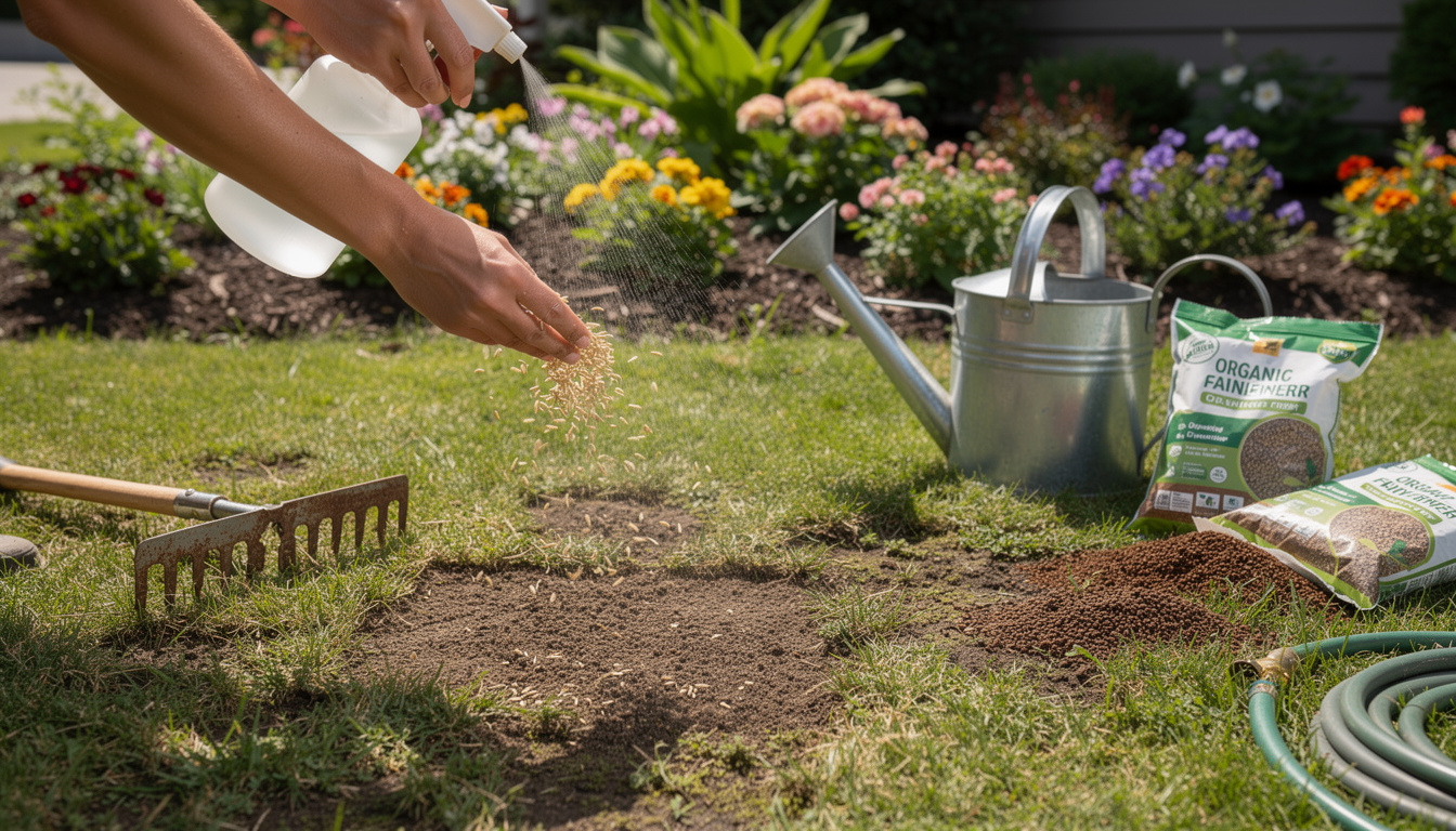 découvrez des solutions simples et rapides pour revigorer votre gazon clairsemé et retrouver un jardin verdoyant en un rien de temps.