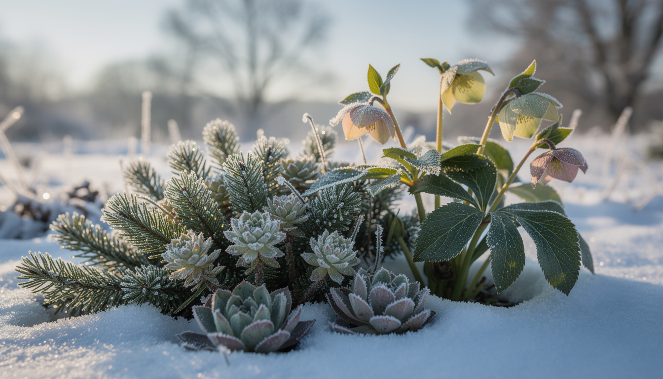 découvrez notre sélection de plantes résistantes au gel qui n'ont pas besoin de protection pour survivre aux basses températures.